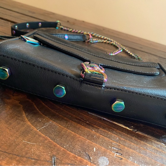 Rebecca Minkoff Rare Mini MAC Oil Slick HTF - Picture 4 of 5